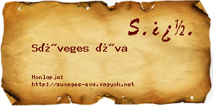 Süveges Éva névjegykártya